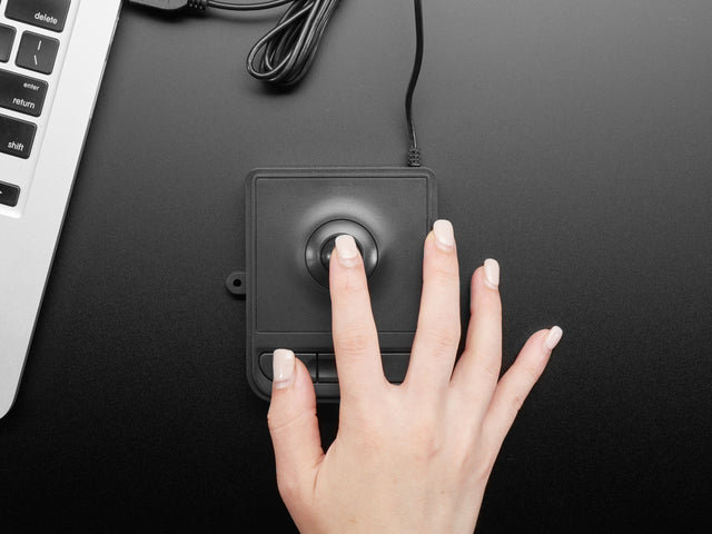 Mini Panel Mount USB Trackball with Three Buttons