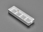 Four Key Silver Aluminum Keypad Shell Enclosure