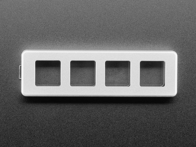 Four Key Silver Aluminum Keypad Shell Enclosure