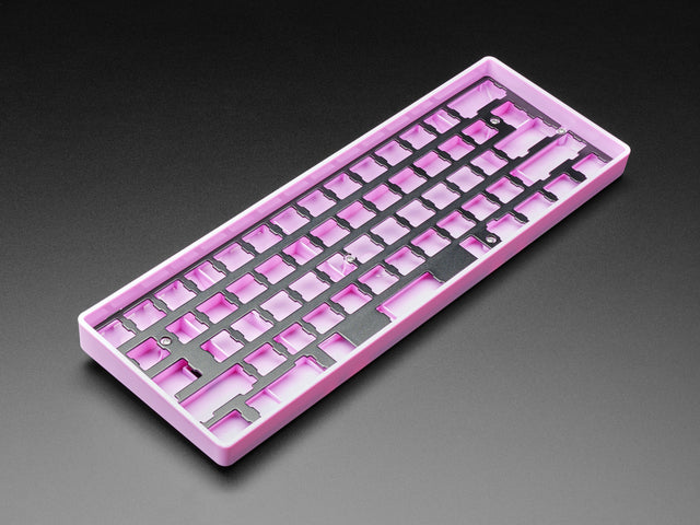 Anodized Black Aluminum Metal Keyboard Plate for GH60 Cases