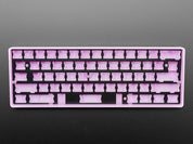 Anodized Black Aluminum Metal Keyboard Plate for GH60 Cases