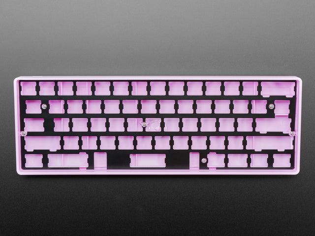 Anodized Black Aluminum Metal Keyboard Plate for GH60 Cases