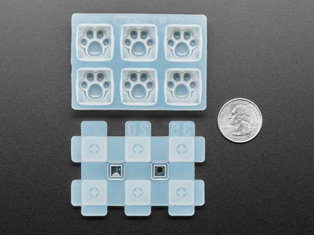 Kitty Paw Silicone Keycap Molds - MX Compatible Switches