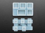 4 x 1U and 1 x 1.5U "Tab" Silicone Keycap Molds