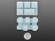 4 x 1U and 1 x 1.75U "Caps Lock" Silicone Keycap Molds