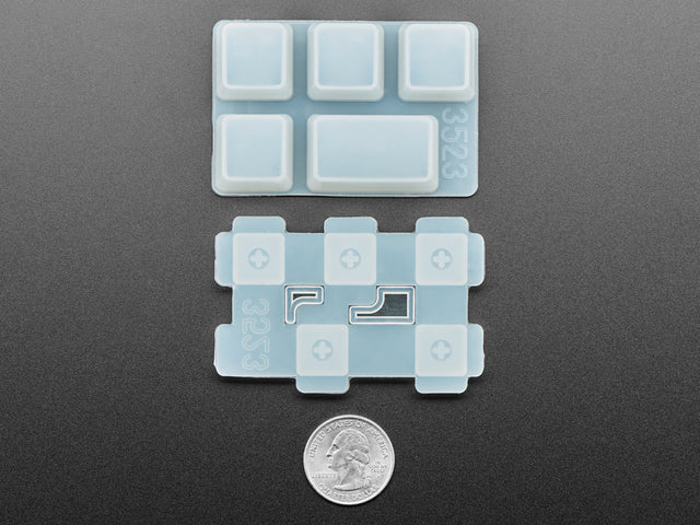 4 x 1U and 1 x 1.75U "Caps Lock" Silicone Keycap Molds