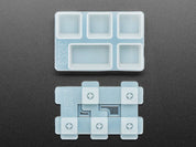 4 x 1U and 1 x 1.75U "Caps Lock" Silicone Keycap Molds