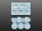 3 x 1U and 2 x 1.25U "Ctrl" Silicone Keycap Molds