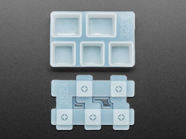 3 x 1U and 2 x 1.25U "Ctrl" Silicone Keycap Molds