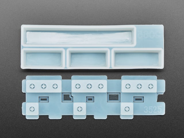2 x 2.25U, 1 x 2.75U and Space Bar Keycap Mold