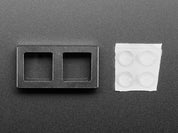 Two Key Black Aluminum Keypad Shell Enclosure
