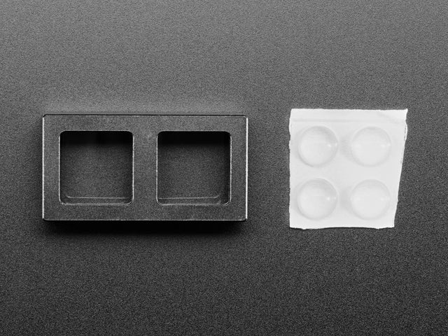 Two Key Black Aluminum Keypad Shell Enclosure