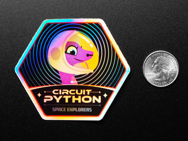 CircuitPython Space Explorers Sticker