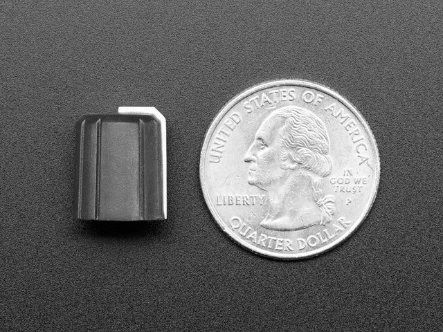 Slim Rubber Rotary Encoder Knob - 11.5mm x 14.5mm D-Shaft