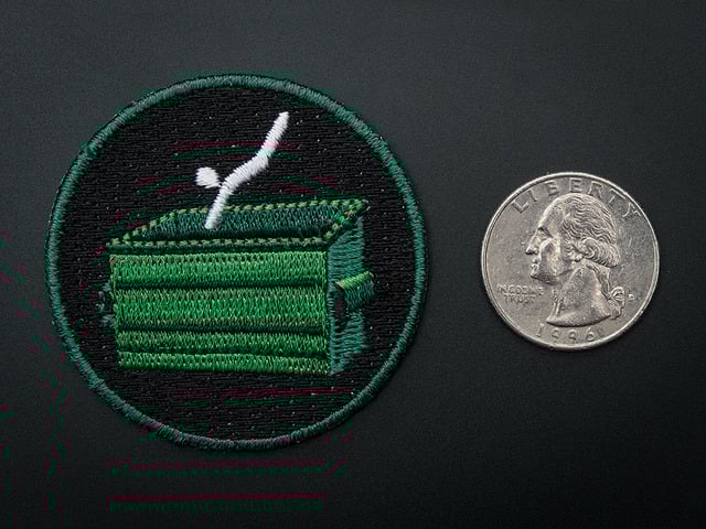 Dumpster Diving! - Skill badge, iron-on patch