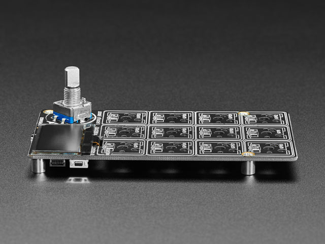 Adafruit MACROPAD RP2040 Bare Bones - 3x4 Keys + Encoder + OLED