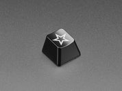 Etched Glow-Through Keycap - Zener ESP Star Design