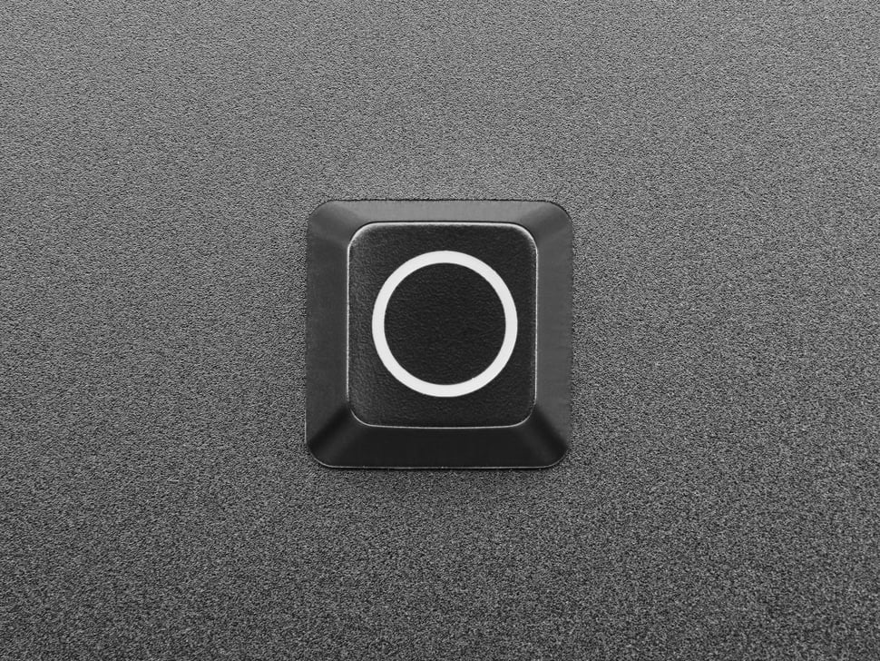 Etched Glow-Through Keycap - Zener ESP Circle Design