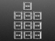 Clear Kailh CHOC Slim Key Caps x 10 pack