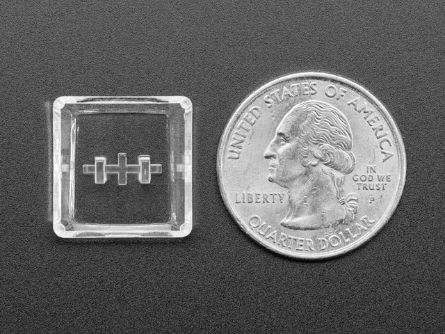 Clear Kailh CHOC Slim Key Caps x 10 pack