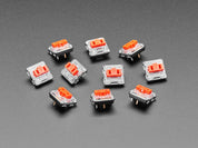 Kailh CHOC Low Profile Red Linear Key Switches - 10-pack