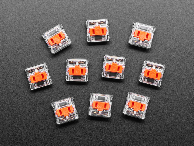 Kailh CHOC Low Profile Red Linear Key Switches - 10-pack