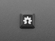 Etched Glow-Through Keycap with Open Source Hardware Gear Logo