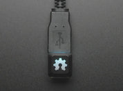 Etched Glow-Through Keycap with Open Source Hardware Gear Logo