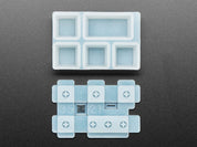 4 x 1U and 1 x 2U "Esc" Silicone Keycap Molds