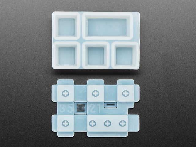 4 x 1U and 1 x 2U "Esc" Silicone Keycap Molds