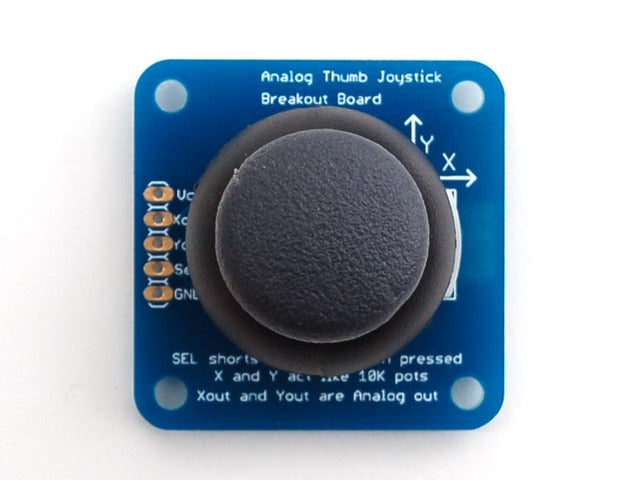 Analog 2-axis Thumb Joystick with Select Button + Breakout Board