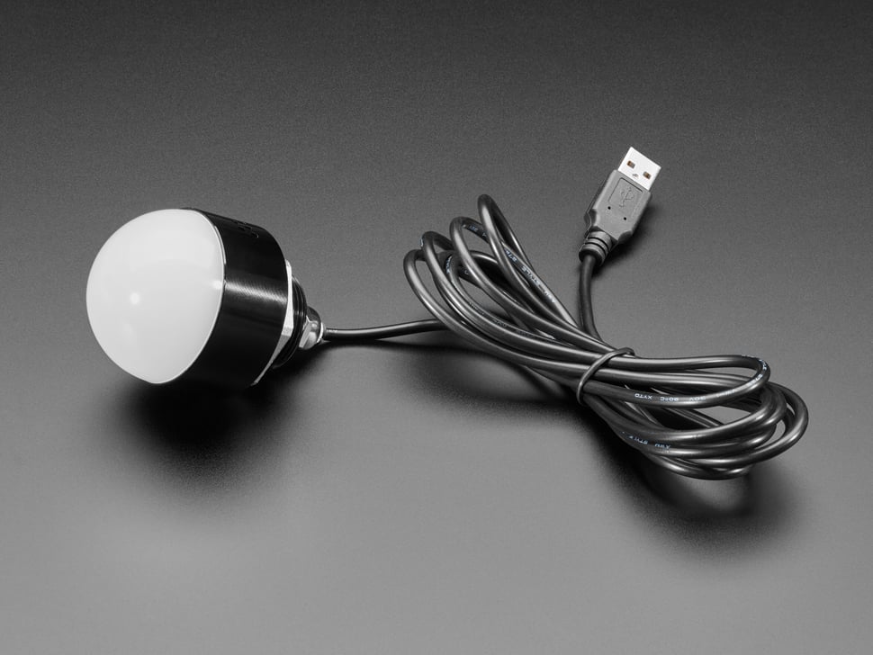 Tri-Color USB Controlled Hemisphere Alarm Light with Buzzer