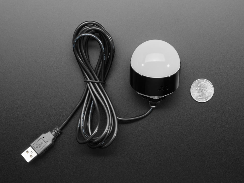 Tri-Color USB Controlled Hemisphere Alarm Light with Buzzer