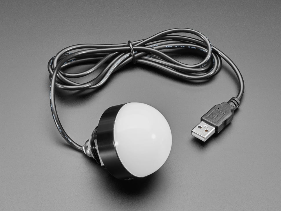 Sealed Tri-Color USB Controlled Hemisphere Alarm Light