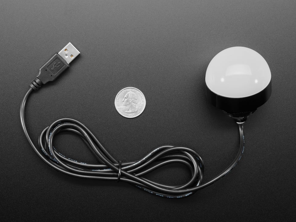 Sealed Tri-Color USB Controlled Hemisphere Alarm Light