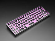 Black Metallic-Look Plastic GH60 / 60% Keyboard Shell
