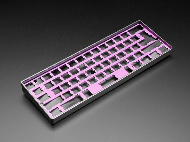 Black Metallic-Look Plastic GH60 / 60% Keyboard Shell