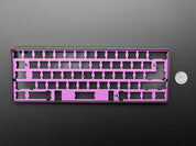 Black Metallic-Look Plastic GH60 / 60% Keyboard Shell