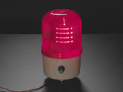 Rotating LED Warning Light with Adjustable Volume Buzzer Alarm