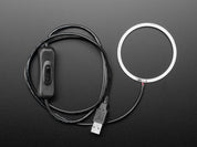 Cool White LED Ring Light with USB Cable and On/Off Switch