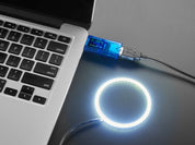 Cool White LED Ring Light with USB Cable and On/Off Switch