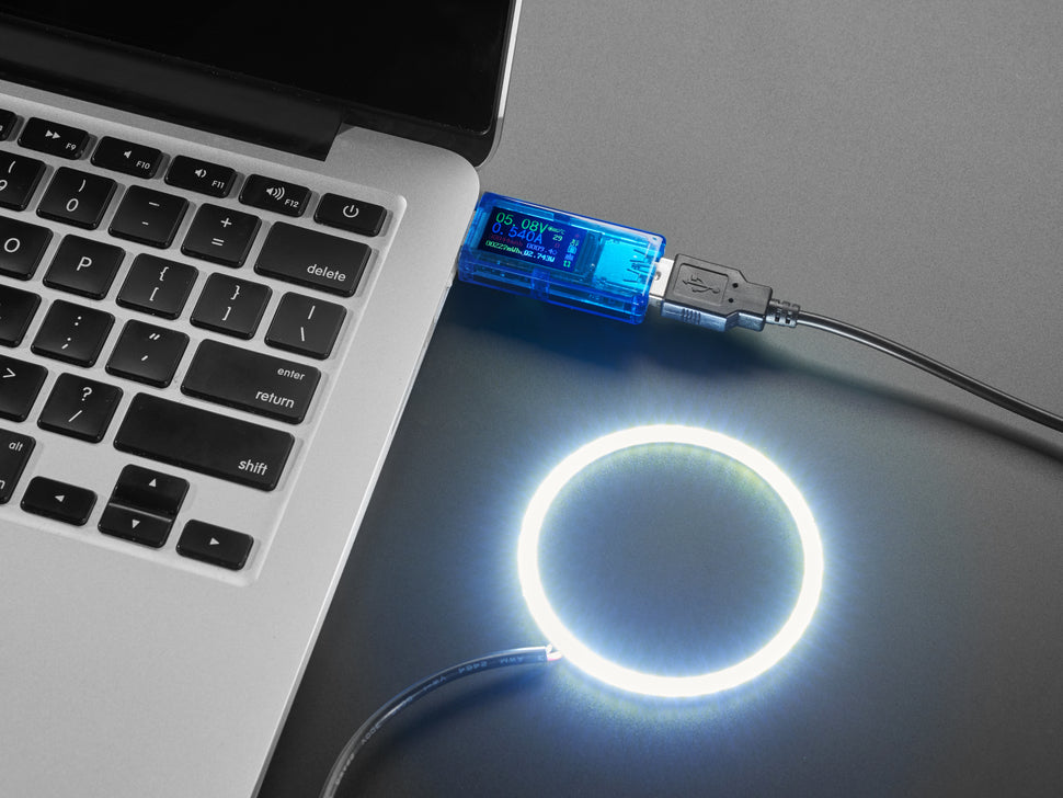 Cool White LED Ring Light with USB Cable and On/Off Switch