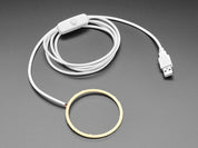 Cool White LED Ring Light with USB Cable and On/Off Switch