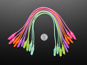 Colorful Clips - Tropical Alligator Test Clip Leads - 10 Pieces