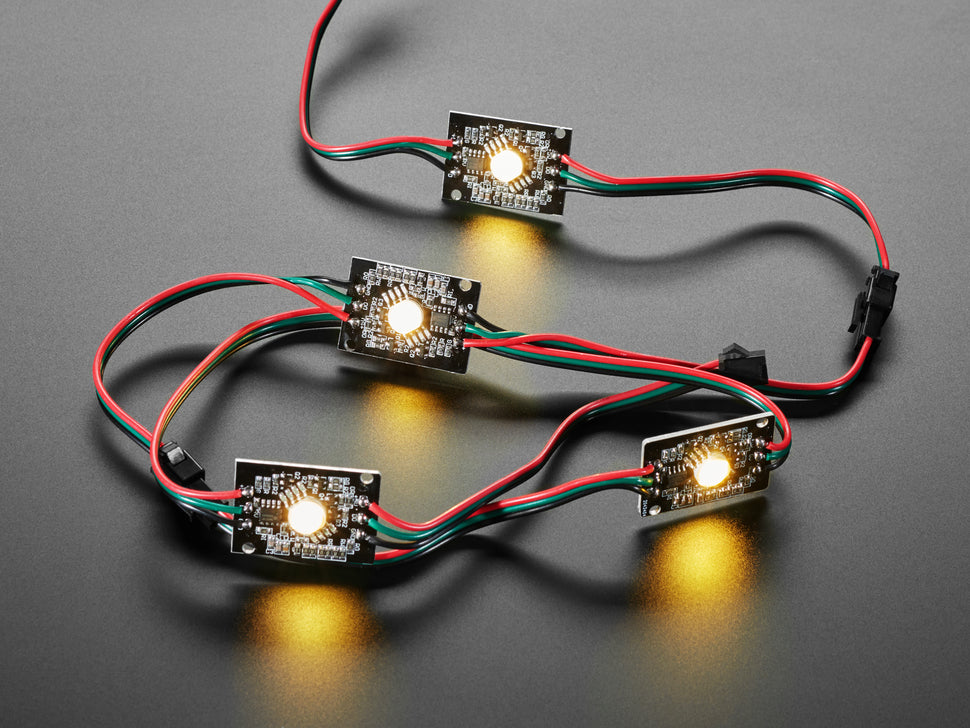 Ultra Bright 4 Watt Chainable RGBW NeoPixel LED - Warm White