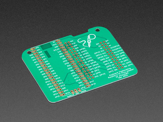 Raspberry Pi Pico Adapter PCB for Keyboard FeatherWing