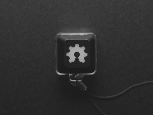 Light Up Key Switch Keychain - Green LED