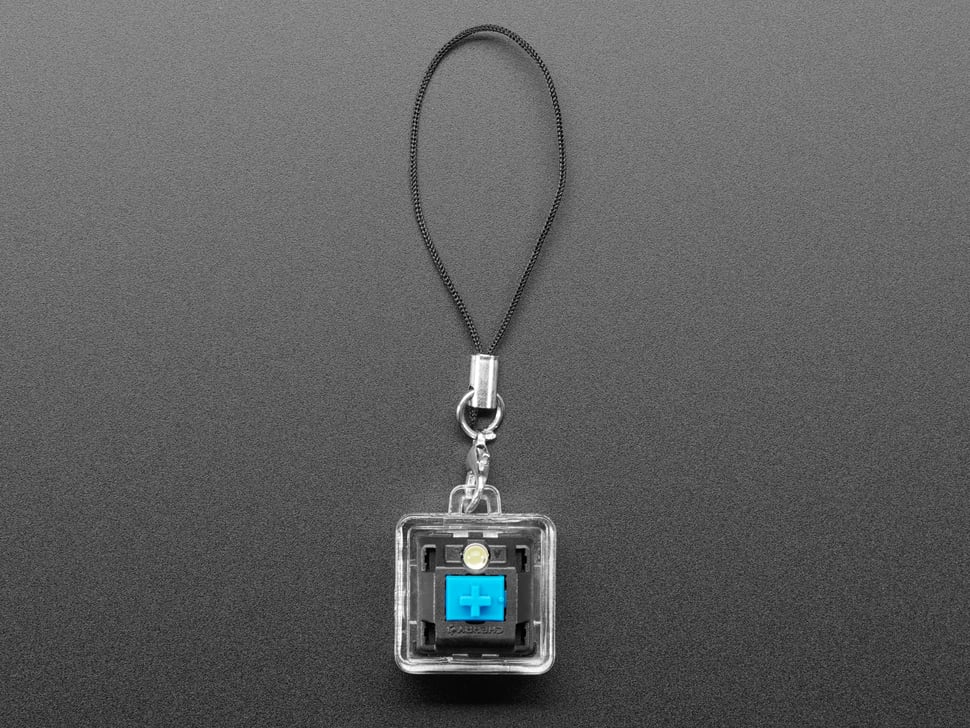 Light Up Key Switch Keychain - White LED