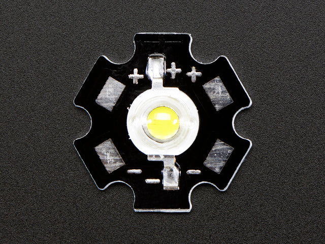 1 Watt Cool White LED - Heatsink Mounted