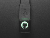 Etched Glow-Through Keycap with GitHub Octocat Logo